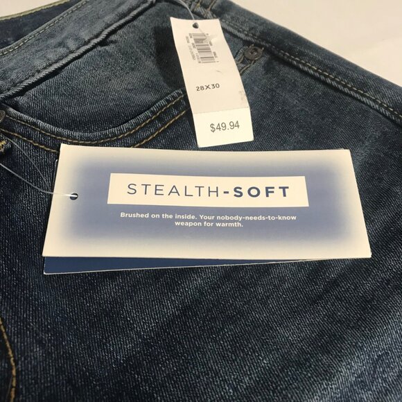 Old Navy Mens Jeans 28x30 Extremely Soft Dark Wash Denim Slim Fit NEW - Picture 8 of 9